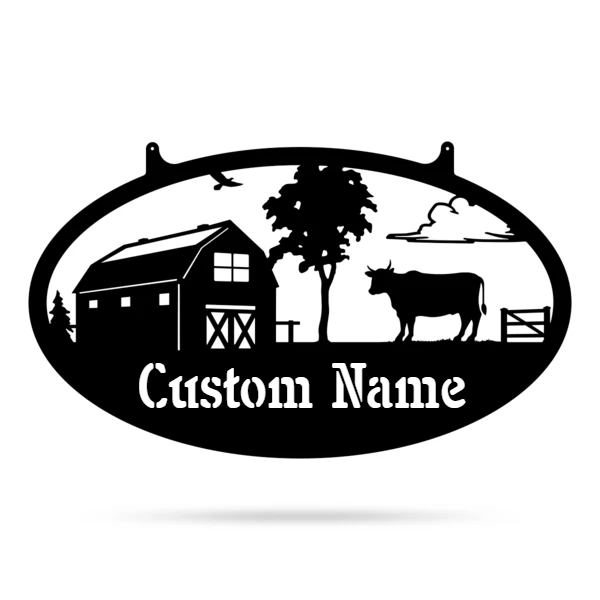 Your Customizable Farm Sign- Bull