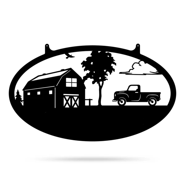 Your Customizable Farm Sign -Pick Up Truck