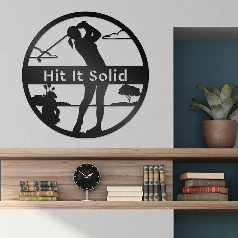 Female Golfer Wall Art