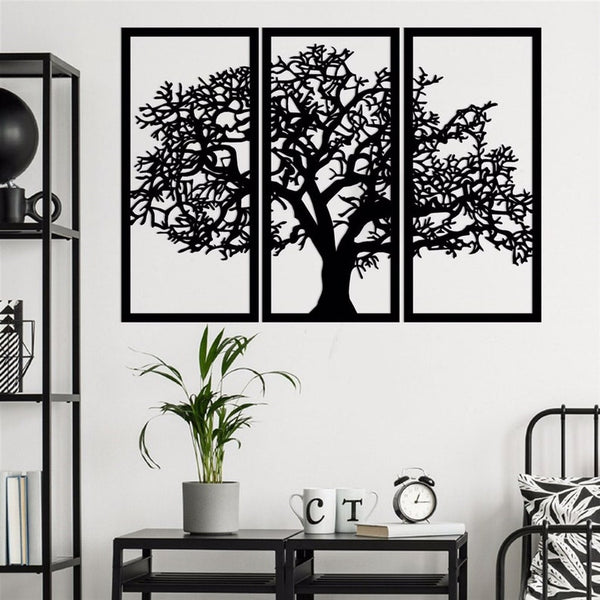 Modern 3 Panel Tree of Life Wall Art